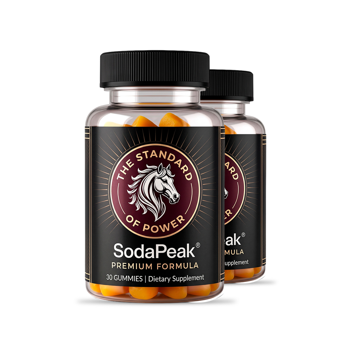 SodaPeak premium formula gummy bottles